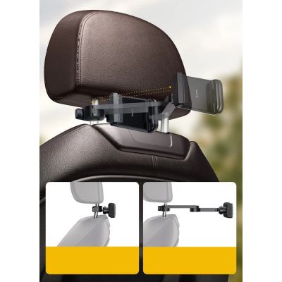 15. Baseus WXHZ-01 Qi-Wireless-Ladegerät 15W mit Kopfstützenhalterung fürs Auto – Schwarz