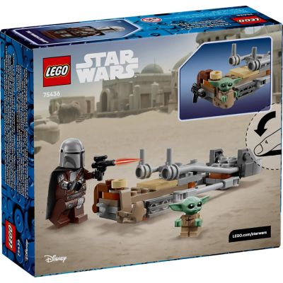 2. LEGO Star Wars 75436 Mandalorianer und Grogus Landspeeder