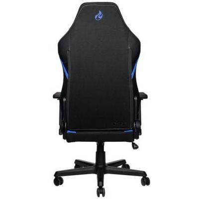 4. Nitro Concepts X1000 Gaming-Stuhl, gepolsterter Sitz, Schwarz, Blau