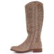 3. Beige Damenstiefel mit Lochmuster, S.Barski HY61-8023