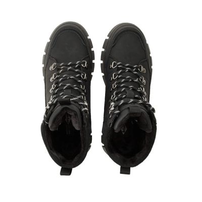 3. Lee Cooper Damen-Winterstiefel, schwarze, gefütterte Stiefeletten