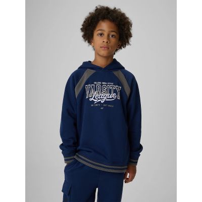 Jungen Loose-Fit-Sweatshirt mit Kapuze 4F 4FJRAW26TSWSM3193-31S