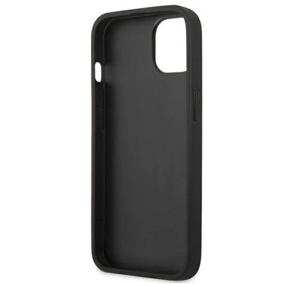7. Hülle BMW BMHCP14MSLLBK iPhone 14 Plus 6,7 "schwarz / schwarz Lederstempel