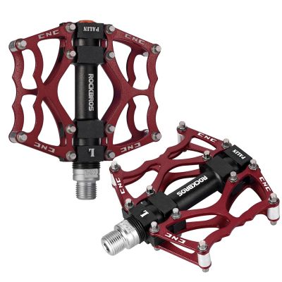 Rockbros JT201012LR 2010-12L Aluminium-Plattformpedale für Fahrräder – Rot