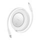 2. Baseus Free2Pull Mini 100W Einziehbares USB-C-Kabel – USB-C 2 m – Weiß