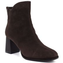 Braune Damen-Ankle-Boots aus Leder mit hohem Absatz, Marke Big Star UU274379