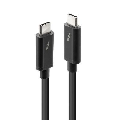4. Lindy 41557 Thunderbolt-Kabel 2 m 20 Gbit/s Schwarz