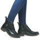 40. Damen-Lackstiefeletten in grüner Kroko-Optik Rieker 71205-90