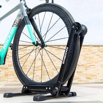 6. Rockbros 27210001001 Klappbarer Fahrradständer – Schwarz