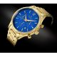 2. Giewont Herrenuhr Chronograph Saphir Gold Blau GW6310-B5
