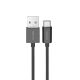 Puro 12W TPE USB-A - microUSB 2m Kabel - Schwarz