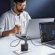11. GaN-Ladegerät UK Joyroom JR-TCG05UK 140 W 3x USB-C USB-A + USB-C / USB-C-Kabel 240 W 1,2 m