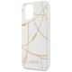 8. Guess, GUHCP12SPCUCHWH iPhone 12 mini 5,4" weiß/weißes Hardcase Gold Chain Collection