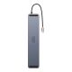 3. Baseus EliteJoy Gen2 Universal 12-in-1 USB HUB mit 25cm USB-C Kabel, Notebookständer, USB-A / USB-C / DP / HDMI / SD / TF / RJ45 / 3,5mm Klinke / PD 100W Grau (WKSX030213)