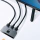 16. Baseus bidirektionaler Switch Splitter Switcher HDMI - 2x HDMI 4K / 30 Hz grau (CAHUB-BC0G)