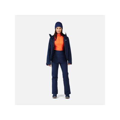 2. ROSSIGNOL W Ski Softshellhose Damen Skihose Marineblau
