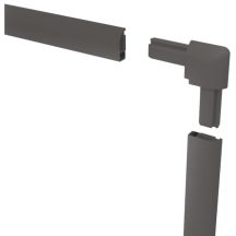 Moskitonetzfenster Aluminium 120x140 Anthrazit