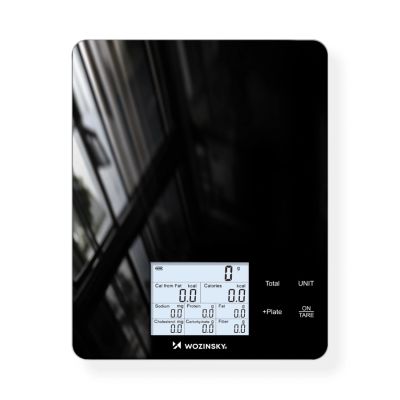 2. Wozinsky WIK-10 Intelligente Küchenwaage mit Digitalanzeige und Bluetooth-App – Schwarz