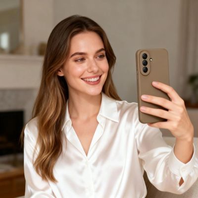 5. Tech-Protect Icon Hülle für Samsung Galaxy A37 5G – Braun