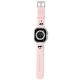 Karl Lagerfeld 3D Rubber Karl&Choupette Heads Armband für Apple Watch 38/40/41 mm – Rosa