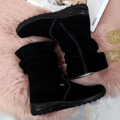 6. RIEKER W RKR130 isolierte Lederstiefeletten