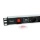 3. Equip 333309 PDU 7-fach Steckdose 1HE Schwarz, Silber