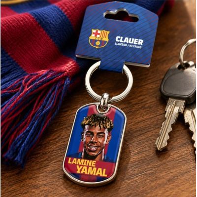 4. FC Barcelona Lamine Yamal Schlüsselanhänger, Originallizenz BLL7100