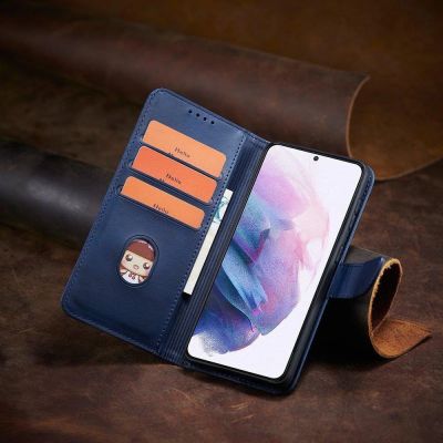 16. Magnethülle Elegant Case Cover Flip Cover Samsung Galaxy S22+ (S22 Plus) Blau