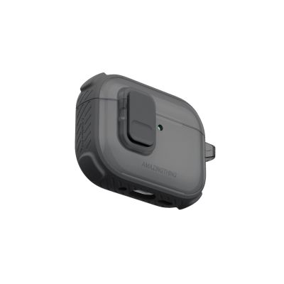 8. AmazingThing Titan Pro Mag Hülle, transparent, für AirPods Pro 3 - Schwarz