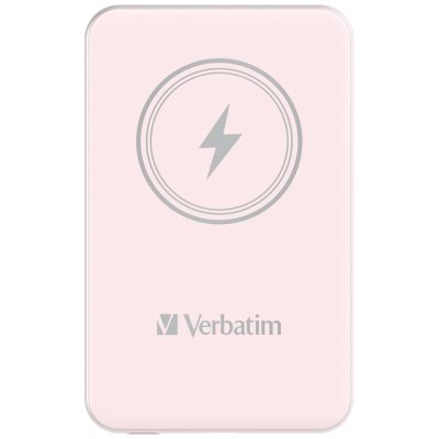3. Verbatim Charge 'n' Go Lithium-Polymer-Akku (LiPo) 5000 mAh, kabelloses Laden, Pink