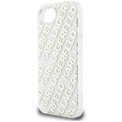 6. Karl Lagerfeld IML Repeat Logo iPhone 16e Hülle - Gold