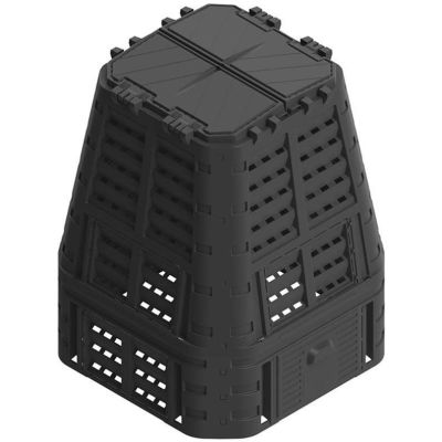 Kompostbehälter 740L Schwarz