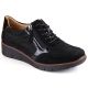 2. Filippo W PAW467 schwarze Keilschuhe aus Leder