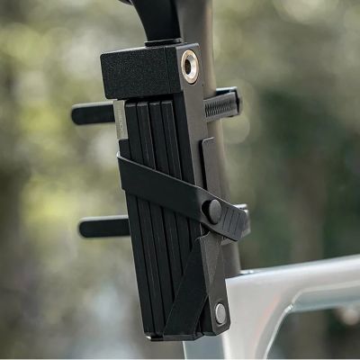 9. Rockbros 32140003001 Faltbares Fahrradschloss mit Schlüssel und Griff, 88 cm – Schwarz
