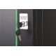 20. DYNAmic 19" 9HE Wand-Netzwerkschrank 600x450 mm, Glastür, schwarz, ungeteilt, montiert, 60 kg