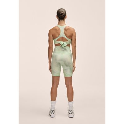 2. Casall Damen-Leggings mit hohem Bund, Radlerhose, Grün