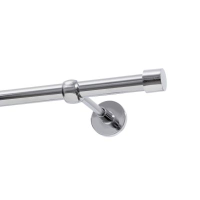 Einläufige Gardinenstange Ø 19 mm, Chrom, 480 cm, LUNA, KOWALSKI