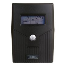 Digitus DN-170064-LCD USV mit Line-Interactive-Technologie, 0,8 kVA, 480 W, 2 x Netzsteckdosen