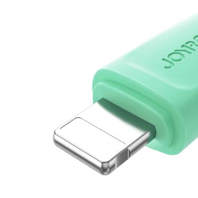7. Joyroom Multi-Color Series S-A34 USB-A / Lightning 3A-Kabel 1 m – grün