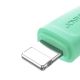 7. Joyroom Multi-Color Series S-A34 USB-A / Lightning 3A-Kabel 1 m – grün