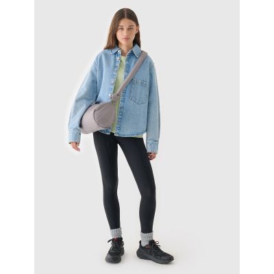 6. Oversize-T-Shirt für Damen mit Print, Größe 4F 4FRAW24TTSHF2583-43S