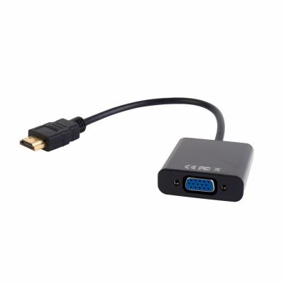 GEMBIRD A-HDMI-VGA-03 Adapter (HDMI M - D-Sub (VGA) F; 0,15 m; schwarz)