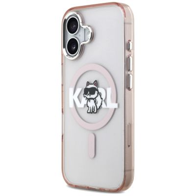 2. Karl Lagerfeld IML Choupette Sketch Logo MagSafe iPhone 17 Hülle - Pink