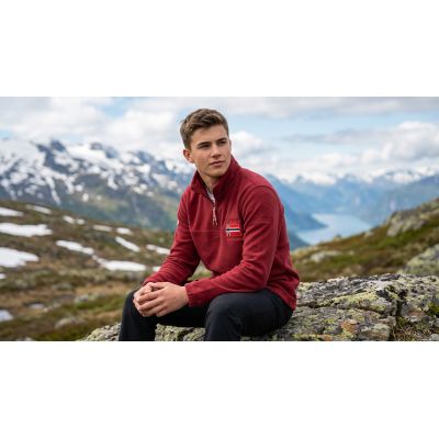 3. Herren-Fleecejacke Geographical Norway TEQUATEUR BURGUNDY DB MEN 233 (WZ6696H/GN-BURGUNDY)