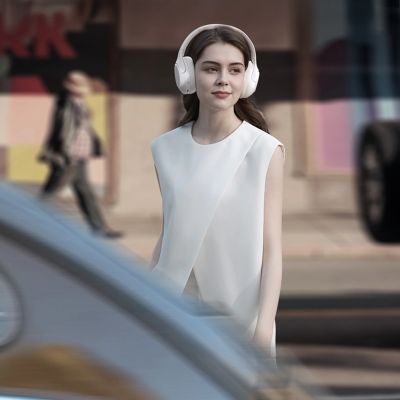 12. QCY H3 Lite On-Ear-Kopfhörer mit ANC und Bluetooth 5.3 – Weiß