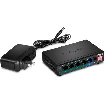 4. TRENDnet Switch 5-Port Gigabit PoE+ 60W Metall