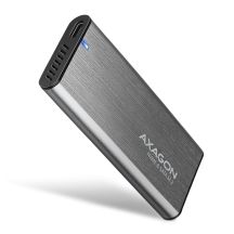 AXAGON EEM2-SG2 RAW BOX Externes Gehäuse für M.2-SSD, USB-C 3.2 Gen 2 – silber
