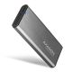 AXAGON EEM2-SG2 RAW BOX Externes Gehäuse für M.2-SSD, USB-C 3.2 Gen 2 – silber