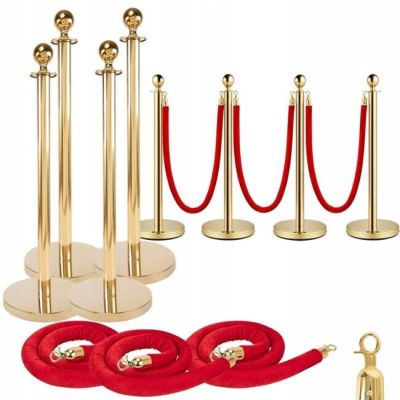 SUPRIMO RCP 4 massiver Gold-Barrierepfosten mit