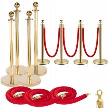 SUPRIMO RCP 4 massiver Gold-Barrierepfosten mit